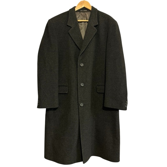 Kuppenheimer Vintage Cashmere Blend Fully Lined Charcoal Men’s Trench Coat